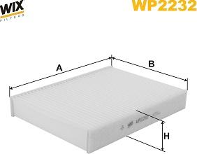 WIX Filters WP2232 - Filter, interior air www.parts5.com