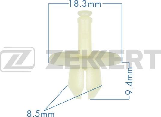 Zekkert BE-3533 - Clip, trim / protective strip parts5.com