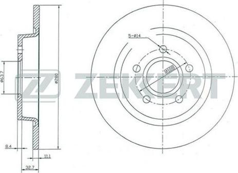 Meyle 515 523 0008 - Brzdový kotúč www.parts5.com