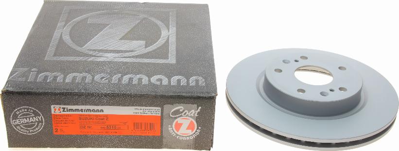 Zimmermann 540.5310.20 - Brake Disc www.parts5.com