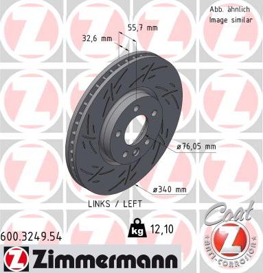 Zimmermann 600.3249.54 - Jarrulevy www.parts5.com