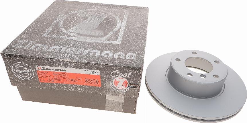 Zimmermann 150.1284.20 - Тормозной диск www.parts5.com