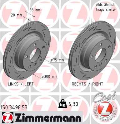 Zimmermann 150.3498.53 - Disc frana www.parts5.com