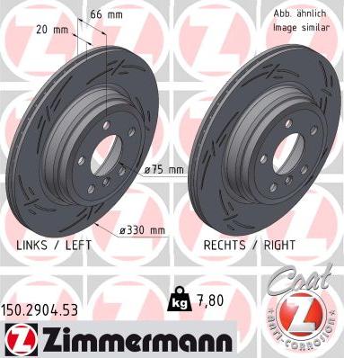 Zimmermann 150.2904.53 - Brake Disc parts5.com