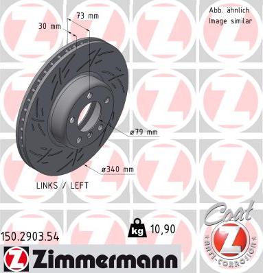 Zimmermann 150.2903.54 - Brake Disc www.parts5.com