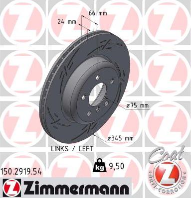 Zimmermann 150.2919.54 - Brake Disc www.parts5.com