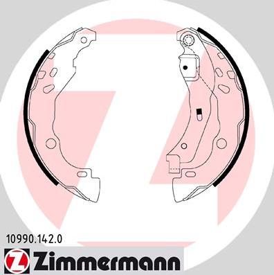 Zimmermann 10990.142.0 - Комплект тормозных колодок, барабанные www.parts5.com