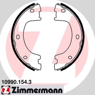 Zimmermann 10990.154.3 - Brake Shoe Set, parking brake parts5.com