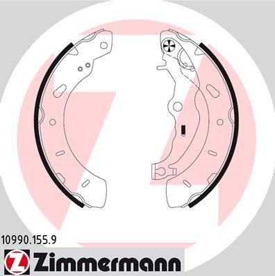 Zimmermann 10990.155.9 - Brake Shoe Set parts5.com