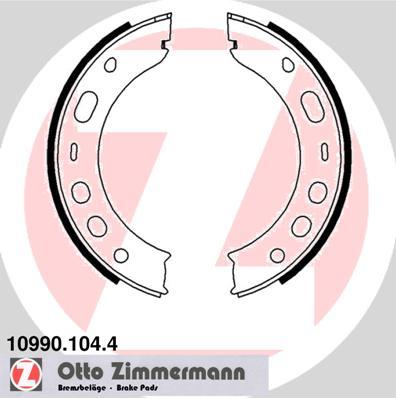 Zimmermann 10990.104.4 - Jeu de mâchoires de frein, frein de stationnement www.parts5.com