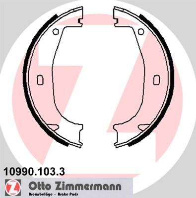 Zimmermann 10990.103.3 - Zestaw szczęk hamulcowych, hamulec postojowy www.parts5.com