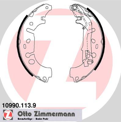 Zimmermann 10990.113.9 - Set saboti frana www.parts5.com