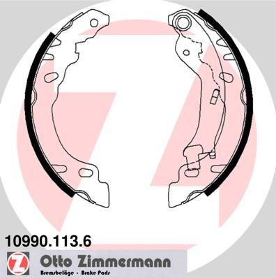 Zimmermann 10990.113.6 - Brake Shoe Set www.parts5.com