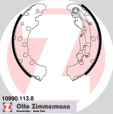 Zimmermann 10990.113.8 - Garnitura zavorne celjusti www.parts5.com