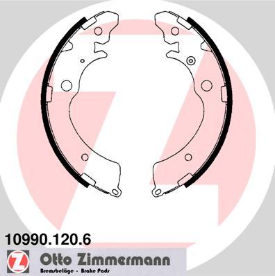 Zimmermann 10990.120.6 - Zestaw szczęk hamulcowych www.parts5.com