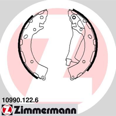 Zimmermann 10990.122.6 - Juego de zapatas de frenos www.parts5.com