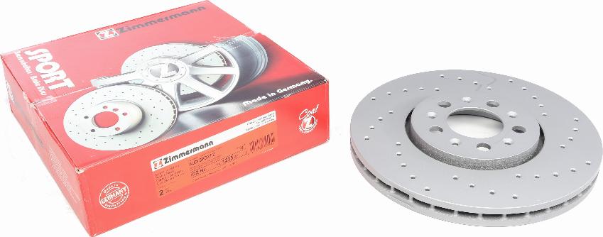 Zimmermann 100.1235.52 - Féktárcsa www.parts5.com