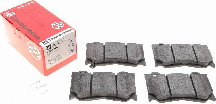 Zimmermann 24994.160.1 - Brake Pad Set, disc brake parts5.com