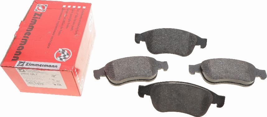 Zimmermann 24914.180.1 - Brake Pad Set, disc brake www.parts5.com