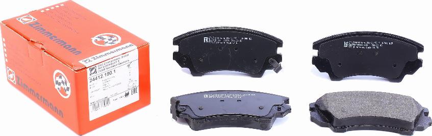 Zimmermann 24412.190.1 - Brake Pad Set, disc brake www.parts5.com