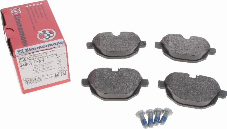 Zimmermann 24561.175.1 - Brake Pad Set, disc brake www.parts5.com