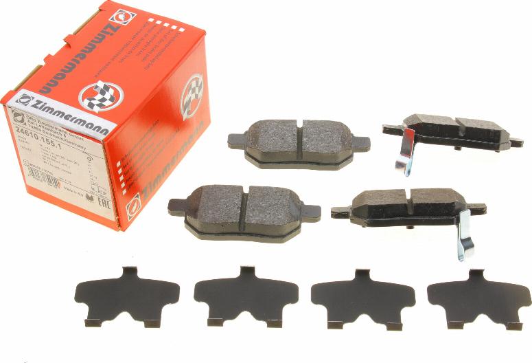 Zimmermann 24610.155.1 - Juego de pastillas de freno www.parts5.com