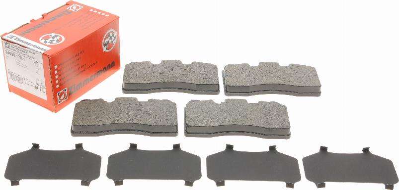 Zimmermann 24098.170.1 - Sada brzdových destiček, kotoučová brzda www.parts5.com