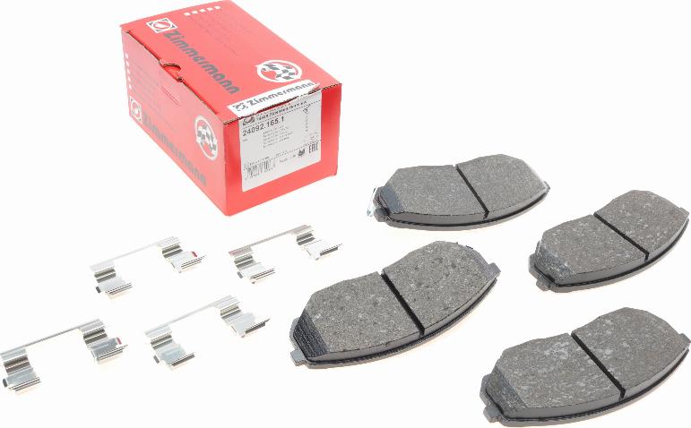 Zimmermann 24092.165.1 - Brake Pad Set, disc brake www.parts5.com