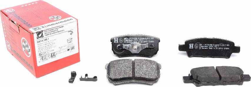 Zimmermann 24014.155.1 - Brake Pad Set, disc brake www.parts5.com