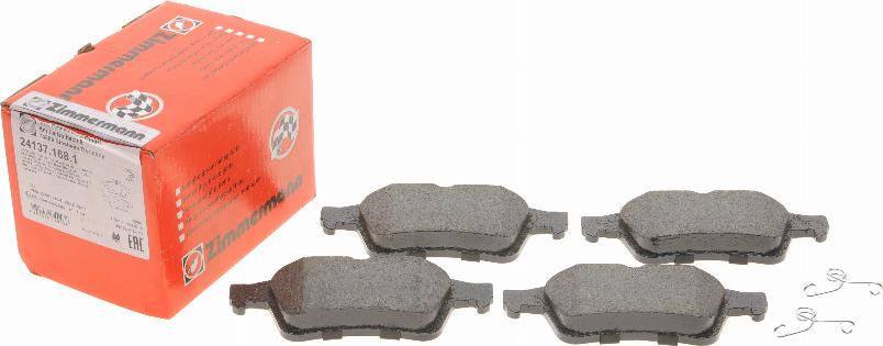 Zimmermann 24137.168.1 - Brake Pad Set, disc brake www.parts5.com