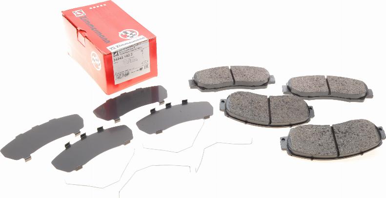 Zimmermann 24342.180.2 - Brake Pad Set, disc brake www.parts5.com