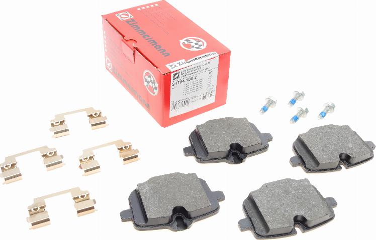 Zimmermann 24704.180.2 - Brake Pad Set, disc brake www.parts5.com