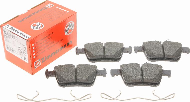 Zimmermann 25008.165.1 - Sada brzdových destiček, kotoučová brzda www.parts5.com