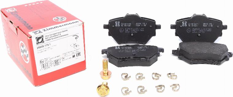 Zimmermann 25839.175.1 - Set placute frana,frana disc www.parts5.com