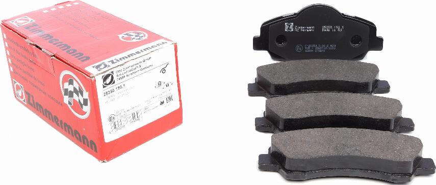 Zimmermann 25250.190.1 - Brake Pad Set, disc brake www.parts5.com