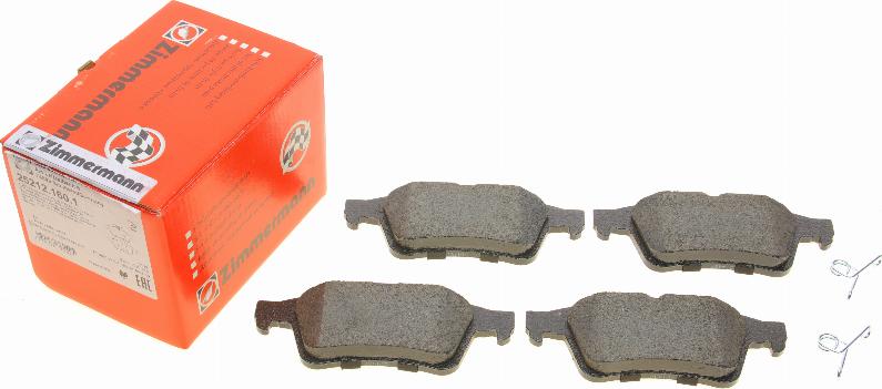 Zimmermann 25212.160.1 - Sada brzdových destiček, kotoučová brzda www.parts5.com