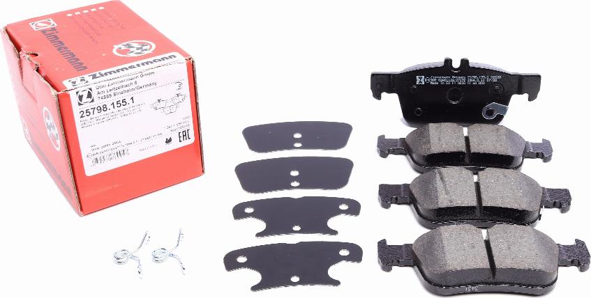 Zimmermann 25798.155.1 - Set placute frana,frana disc www.parts5.com