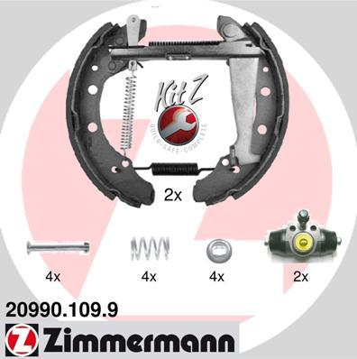 Zimmermann 20990.109.9 - Juego de zapatas de frenos www.parts5.com