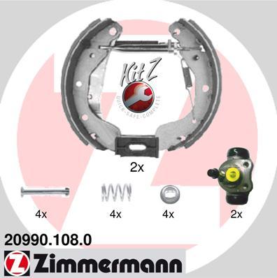 Zimmermann 20990.108.0 - Brake Shoe Set www.parts5.com