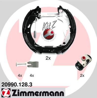 Zimmermann 20990.128.3 - Brake Shoe Set www.parts5.com