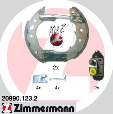 Zimmermann 20990.123.2 - Juego de zapatas de frenos www.parts5.com