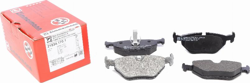 Zimmermann 21934.170.1 - Brake Pad Set, disc brake parts5.com