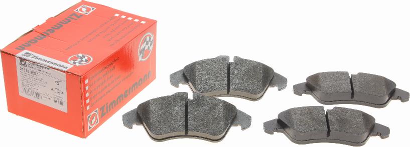 Zimmermann 21576.205.1 - Juego de pastillas de freno www.parts5.com