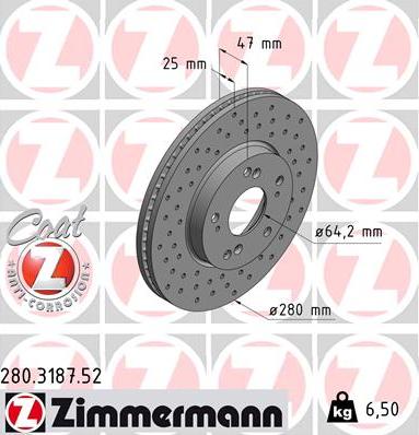 Zimmermann 280.3187.52 - Piduriketas www.parts5.com