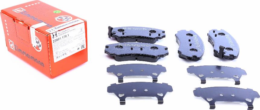 Zimmermann 23891.170.1 - Brake Pad Set, disc brake parts5.com