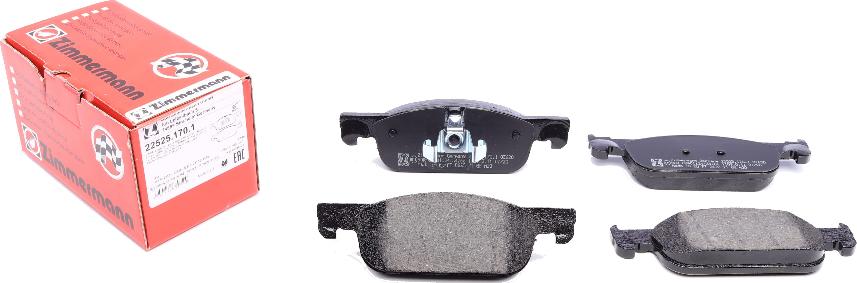 Zimmermann 22525.170.1 - Brake Pad Set, disc brake www.parts5.com