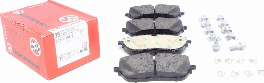 Zimmermann 22218.185.2 - Brake Pad Set, disc brake www.parts5.com