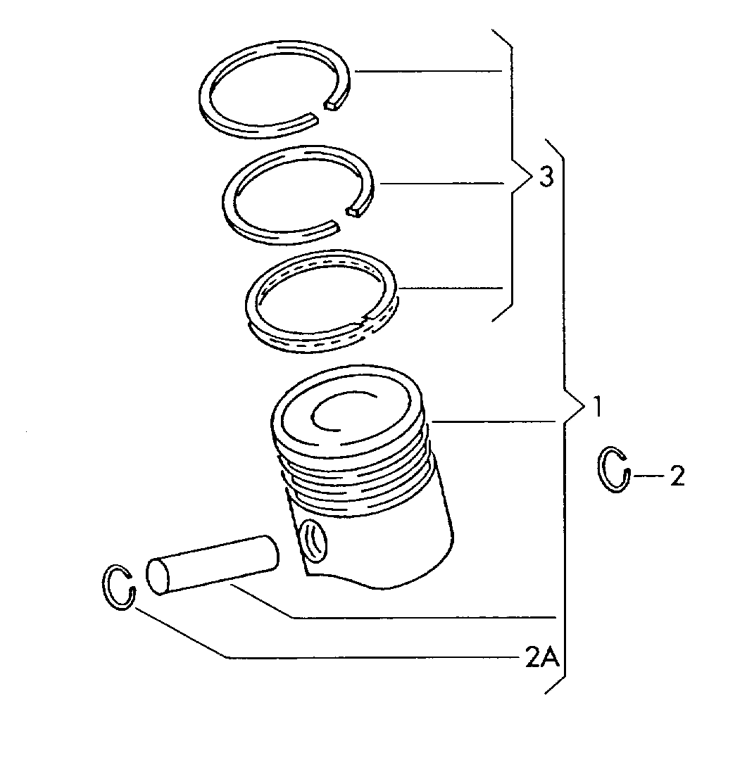 VW 059198151T - Piston Ring Kit www.parts5.com