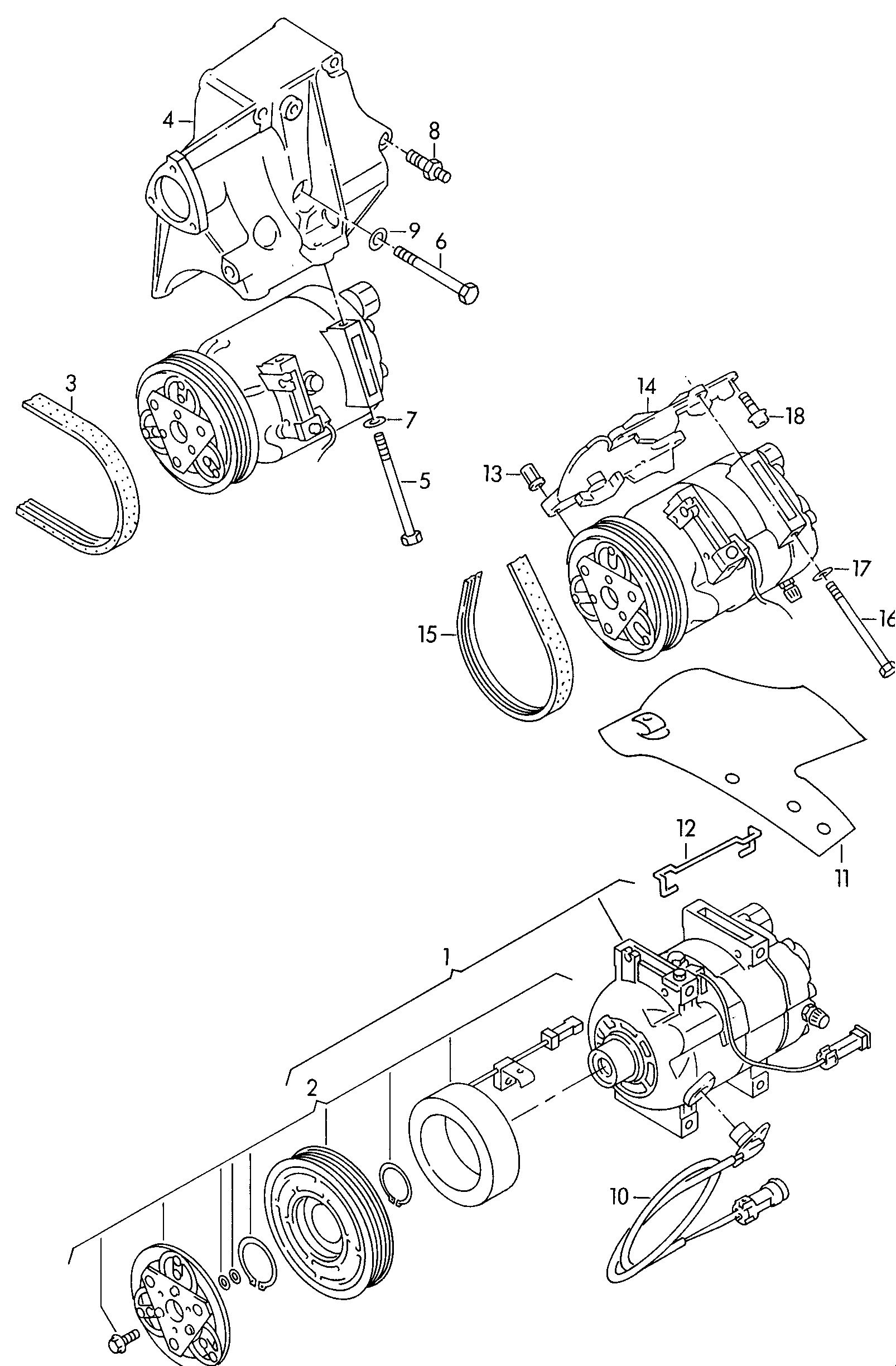 AUDI 054 903 137 B - Pasek klinowy wielorowkowy www.parts5.com