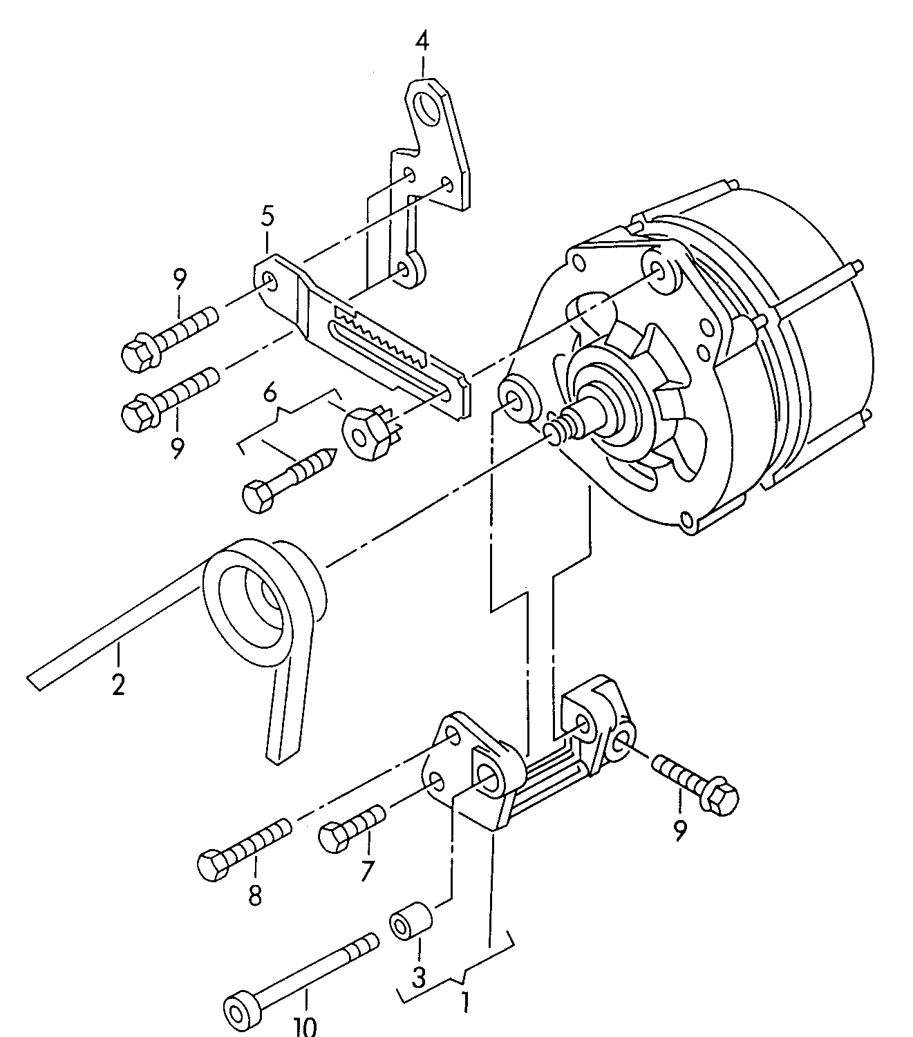 AUDI 050 903 137 C - Kanallı V kayışı www.parts5.com